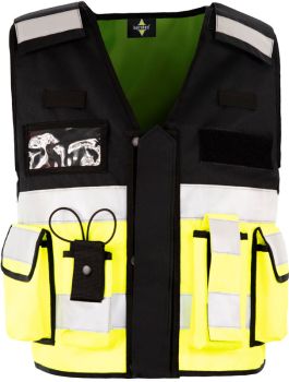 Korntex | Multifunkční vesta "Tactical" yellow/black XXL/4XL