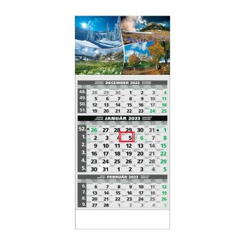 Plánovací kalendár ŠTANDARD 3M EKO 2023  Obrázok D