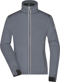 James & Nicholson | Dámská 3-vrstvá sportovní softshellová bunda titan/black XL