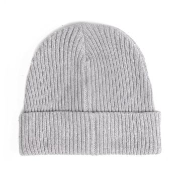 Pure Waste | Pletená žebrovaná čepice melange grey onesize