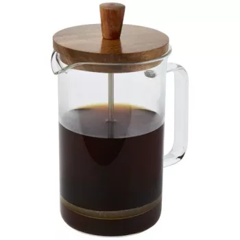 Kávovar Ivorie o objemu 600 ml průhledná / dřevo