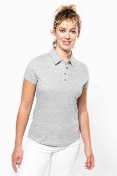 LADIES' SHORT SLEEVED JERSEY POLO SHIRT Light Royal Blue L