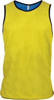 MULTI-SPORTS REVERSIBLE BIB Fluorescent Yellow/Sporty Royal Blue L/XL