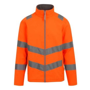 HI-VIS PRO CONTRACT ABLAZE 2 LAYER SOFTSHELL JACKET (CLASS 3) Orange L