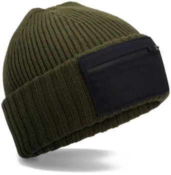 Beechfield | Čepice se zipem Patch military green/black onesize