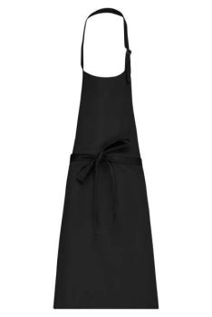 POLYCOTTON APRON WITHOUT POCKET Black U