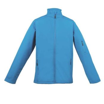 MEN’S 3-LAYER SOFTSHELL JACKET Azure Blue L