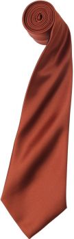 Premier | Saténová kravata "Colours" chestnut onesize