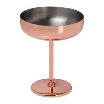 Medený pohár na martini, 300 ml rose gold
