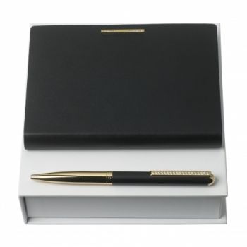 Set Barrette Noir (ballpoint pen & note pad A6)