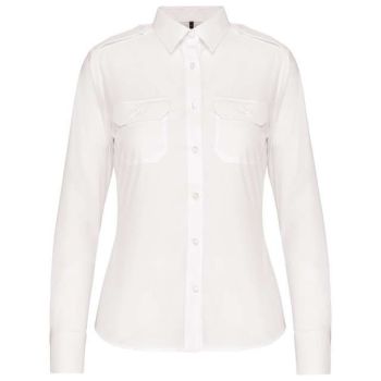 LADIES’ LONG-SLEEVED PILOT SHIRT White M