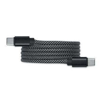 BRAID Opletený magnetický kabel Bilá/Černá