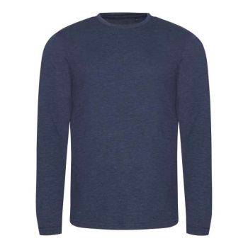LONG SLEEVE TRI-BLEND T Heather Navy L