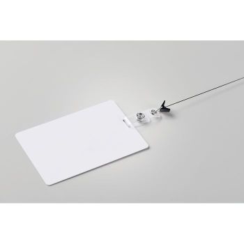 BADLARGE Visačka na šňůrku 80x120 mm Bílá