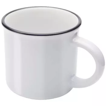 Keramický hrnek Bari o objemu 240 ml s lesklou povrchovou úpravou bílá