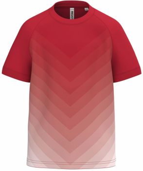 Kariban ProAct | Dětské sportovní tričko s barevným gradientem sporty red 6/8