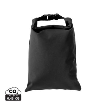 Snackstrap  AWARE™ RPET– skladateľná desiatová taška 30x20CM čierna