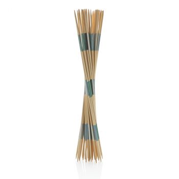 Veľká sada hry mikado z bambusu hnedá