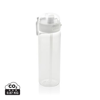Fľaša na vodu SipnLock RCS RPET 800 ml, nepretek., športová biela