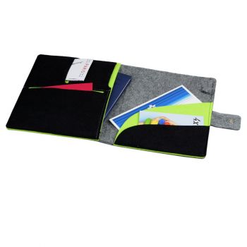 ECO TAB plstěný obal na tablet,  šedá/zelená