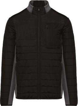 Kariban | Pánská hybridní bunda black/dark grey heather XXL