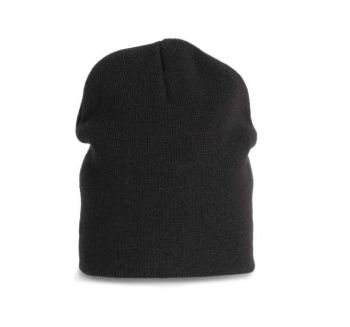 KNITTED BEANIE Black U