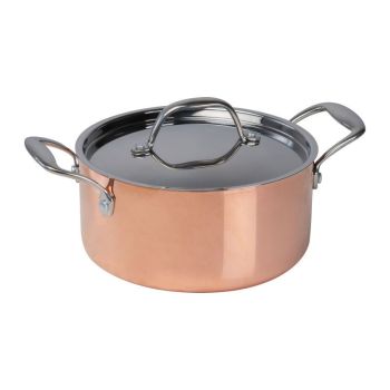 Indukčný hrniec s pokrievkou rose gold