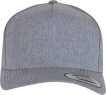 Flexfit | 5 panelová laser cut kšiltova "YP Classics" heather grey onesize