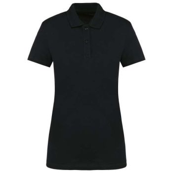 LADIES' SHORT-SLEEVED SUPIMA® POLO SHIRT Black M