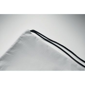 DAFFY RPET Stahovací batoh z RPET Bílá