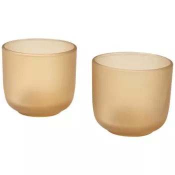 Male sada 2 skleněných kelímků 200 ml ovesné vločky