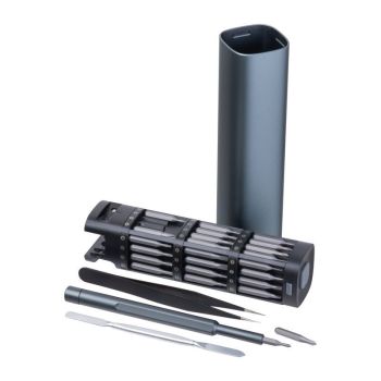 Sada bitov CrisMa, 45 dielov tmavosivá