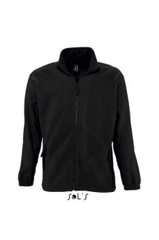SOL'S NORTH MEN - ZIPPED FLEECE JACKET Black L