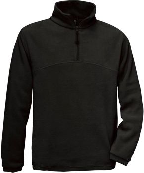 B&C | Fleecový svetr s 1/4 zipem black S