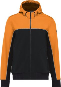 Kariban | Pracovní 3-vrstvá softshellová bunda black/orange XXL