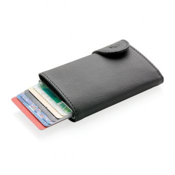 RFID puzdro na karty a bankovky C-Secure čierna, strieborná