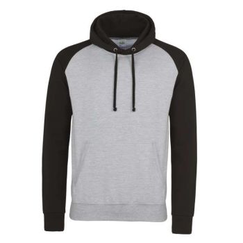 BASEBALL HOODIE Heather Grey/Jet Black S