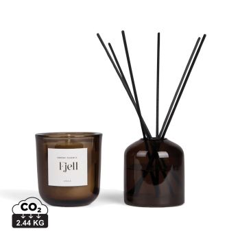 VINGA Nordic Essence útulný svietnik off white, tmavohnedá