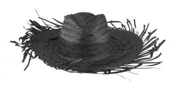 Filagarchado slamený klobúk black