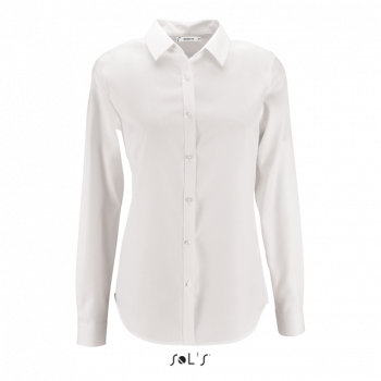 SOL'S BRODY WOMEN - HERRINGBONE SHIRT White M