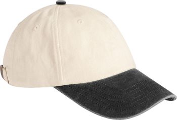 Beechfield | 6 panelová nízkoprofil kontrastní kšiltovka natural/vintage black onesize