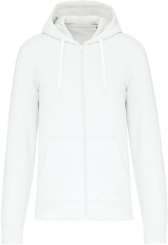 Kariban | Ekologicky šetrná mikina s kapucí white XL