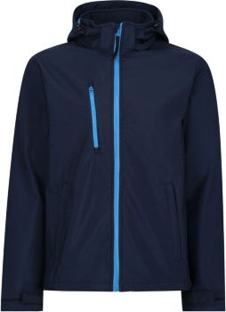 Regatta | 3-vrstvá softshellová bunda s kapucí "Venturer" navy/french blue 3XL