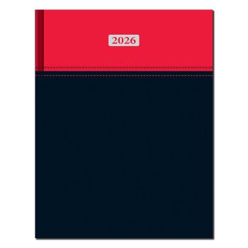 Manager diár A4 MILANO červeno-čierny 2026