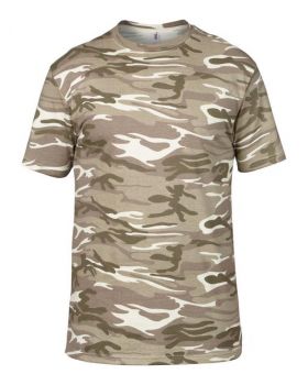 ADULT MIDWEIGHT CAMOUFLAGE TEE Camouflage Sand M