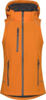 Promodoro | Dámská 2-vrstvá softshellová vesta orange S