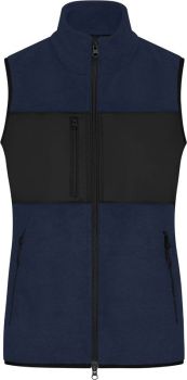 James & Nicholson | Dámská fleecová vesta navy/black XS