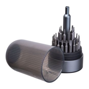 CrisMa 31-dielna súprava skrutkovačov tmavosivá