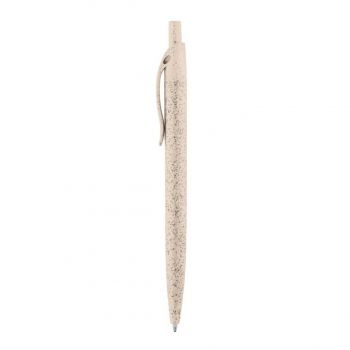 CAMILA. Guľôčkové pero z pšeničného slameného vlákna a ABS Svetlá prírodná