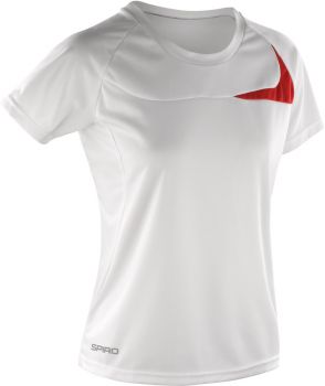 Spiro | Dámské tréninkové tričko white/red XS